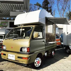 三菱ミニキャブトラック カーキ r424 販売キッチンカー