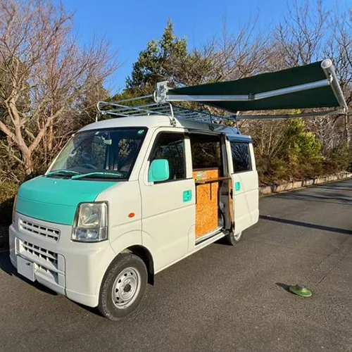 マツダスクラム　中古キッチンカー　オーニング付き
