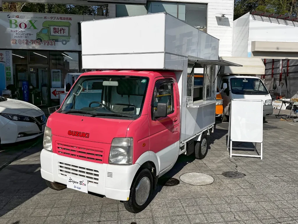 r419キッチンカーキャリィピンクボックス外観画像